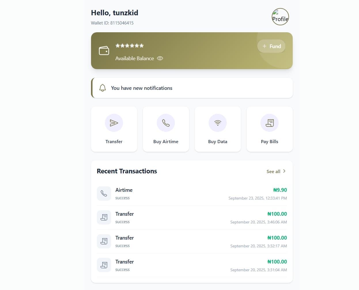 VTU & Bill Payment Platform