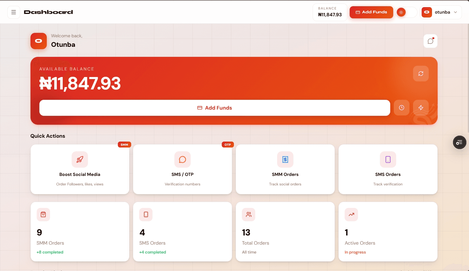 Signival — SMM Panel & OTP Verification Service